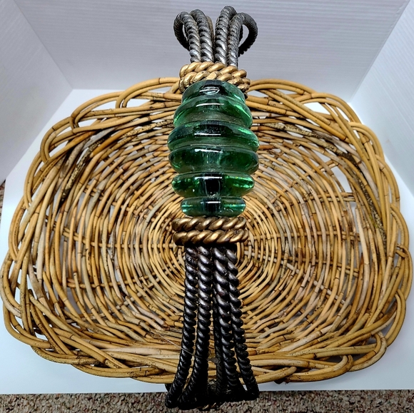 Vintage Maitland - Smith Reed Glass Wrought Iron Basket Floral - Picture 13 of 16